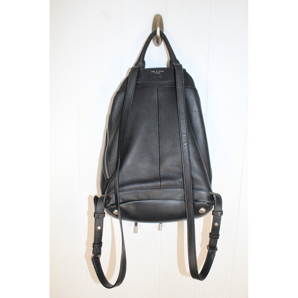 Rag & Bone Pilot Backpack in Black Pebbled Leather - Picture 9 of 10